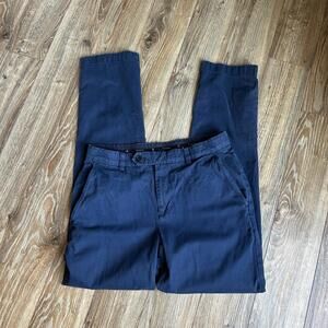 Brooks Brothers Advantage Chino Milano Pants Navy Blue Cotton W31 L32